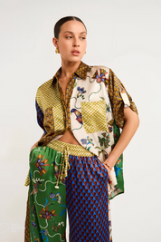 Laurent Patchwork Shirt