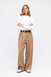 Relaxed Fit Seamed Trousers