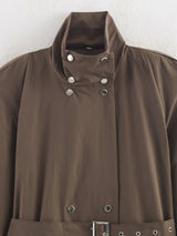 Syrie Synched  Waistband Trench Coat