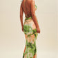 Hannah Sunset Olive Maxi Dress