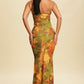 Olive Multi Print Maxi Dress