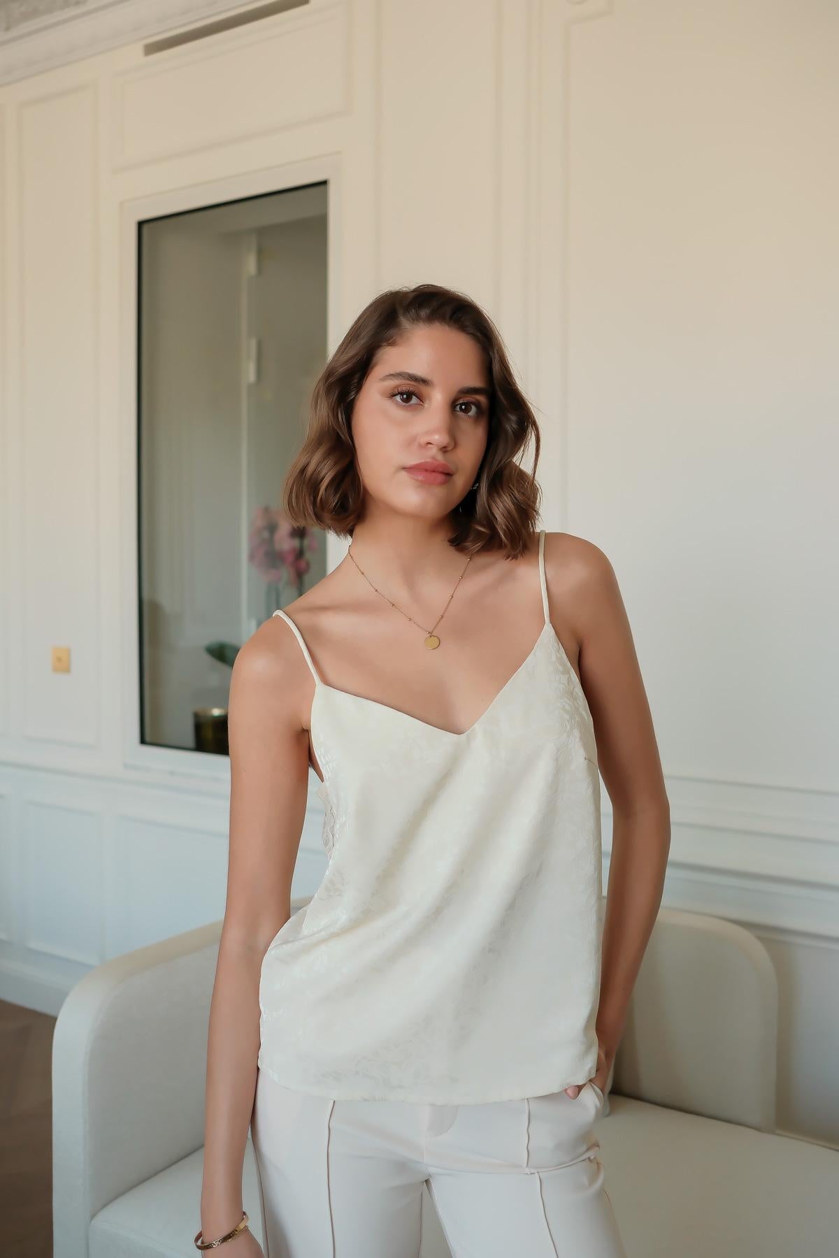 Kammi Cream Top