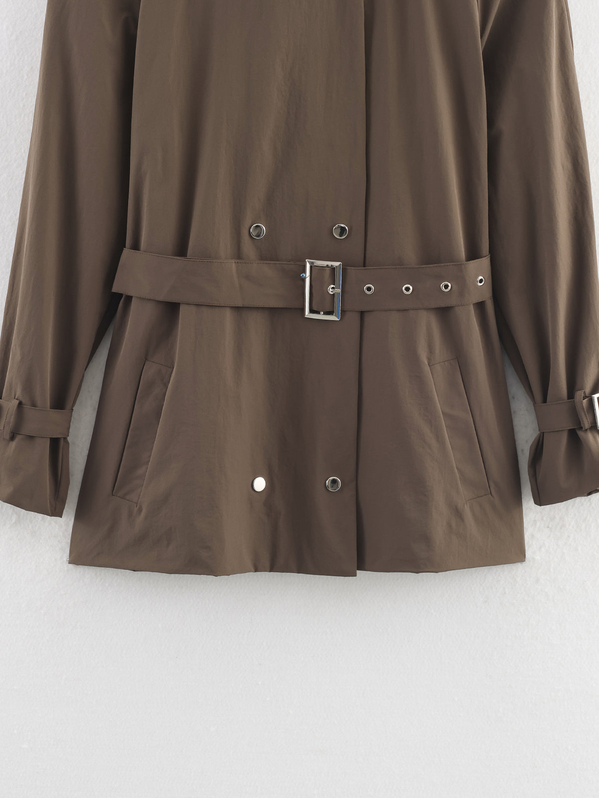 Syrie Synched  Waistband Trench Coat