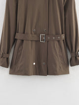 Syrie Synched  Waistband Trench Coat