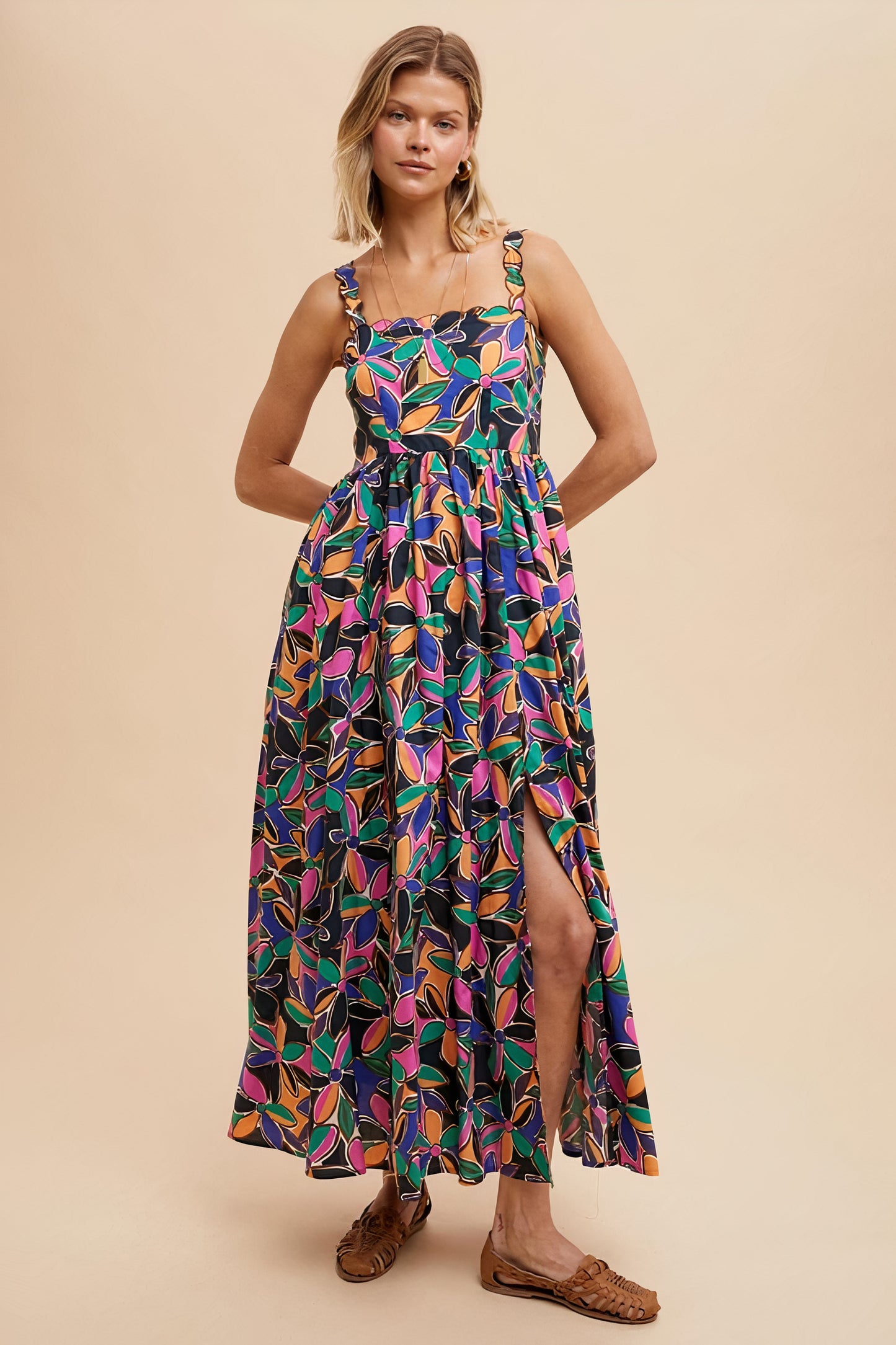 Azure Printed Maxi