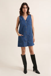 Gabby Blue Denim Dress