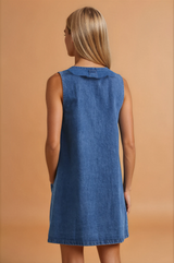 Gabby Blue Denim Dress