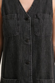 Gabby Black Denim Dress