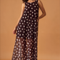 Mesh Polka Dot Maxi Dress