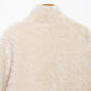 Bethany Cream Fluffy Winter Jacket