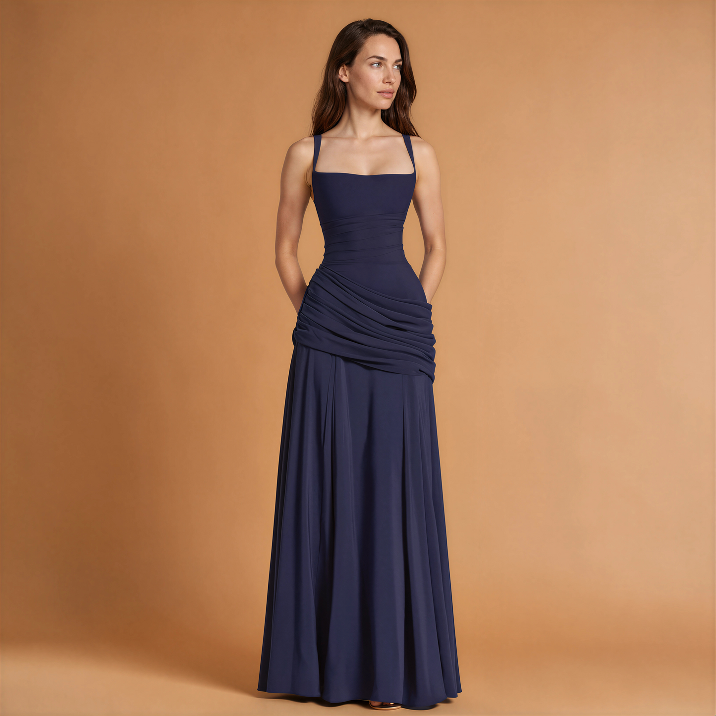 Allie Draped Maxi Dress