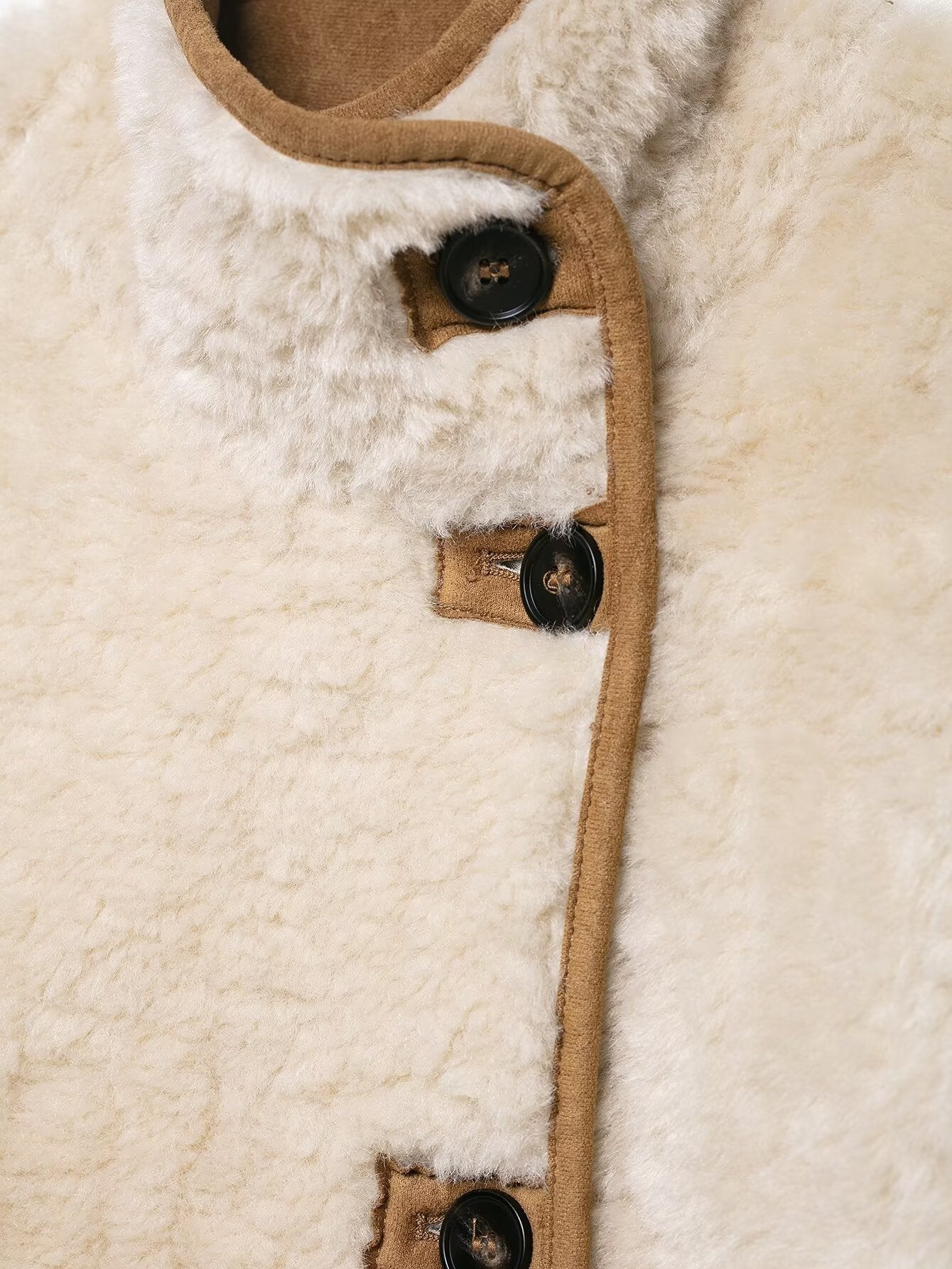 Bethany Cream Fluffy Winter Jacket