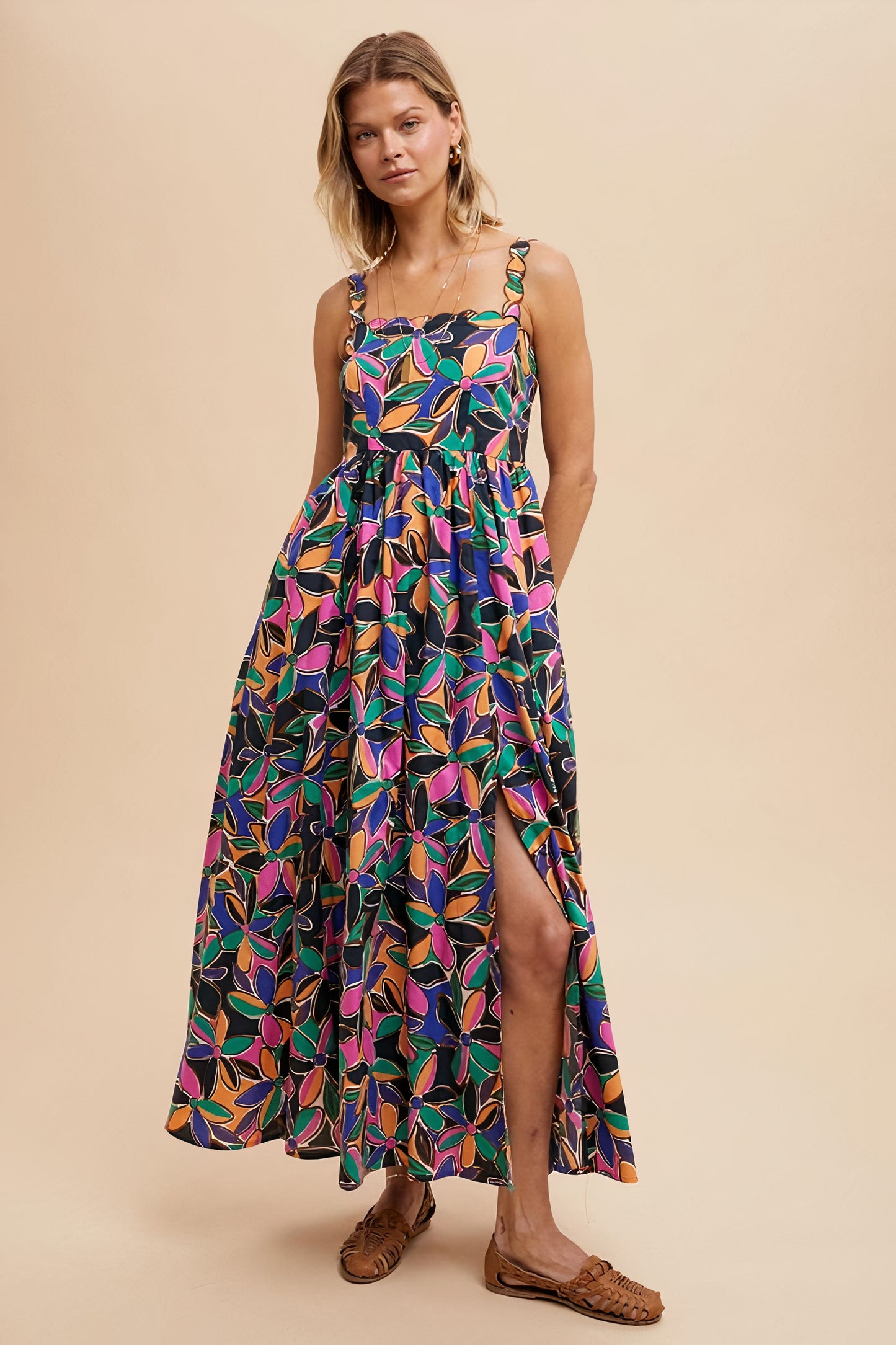 Azure Printed Maxi