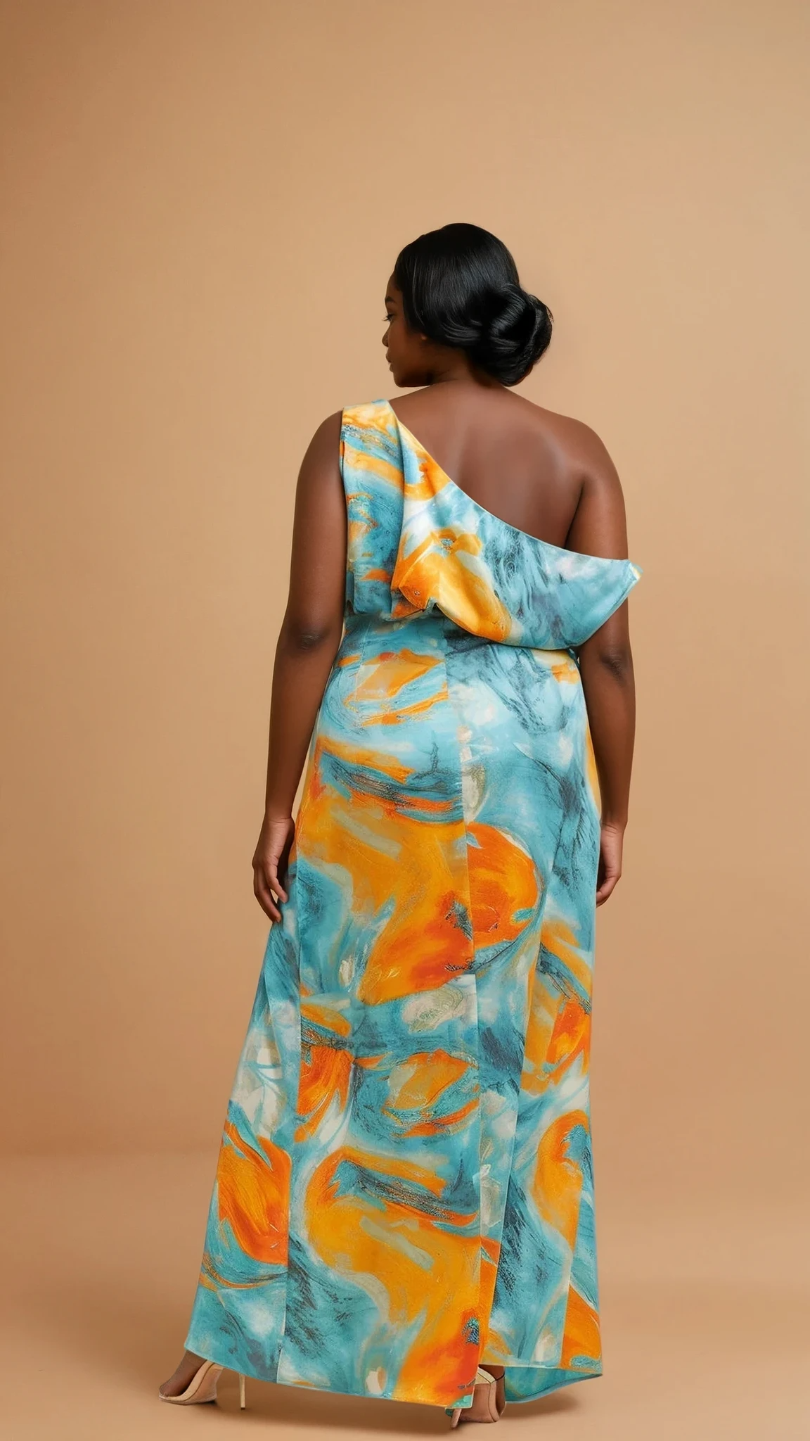 Eve Oura Slit Satin Dress