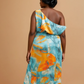 Eve Oura Slit Satin Dress