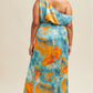Eve Oura Slit Satin Dress