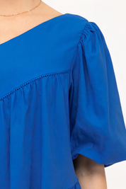 Gracie Blue One Shoulder Mini