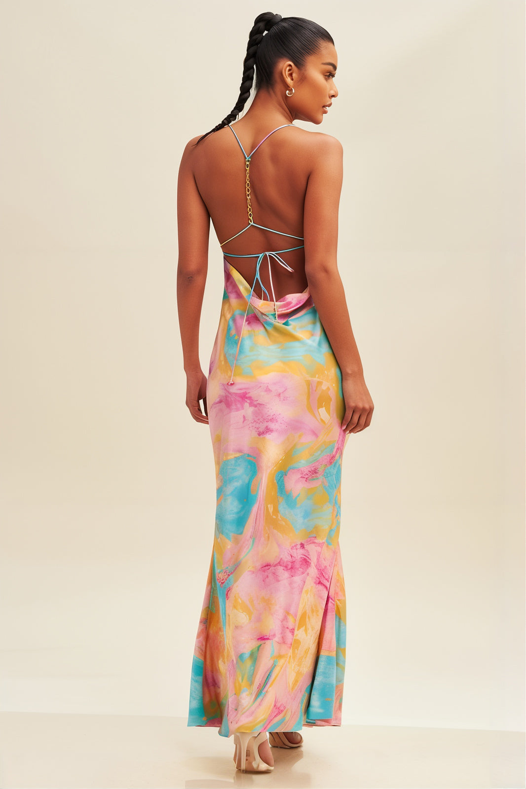 Chloe Sunset Pink Maxi Dress