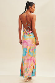Chloe Sunset Pink Maxi Dress