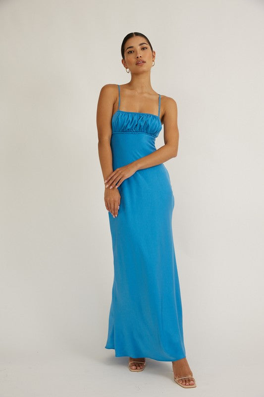 Annette Ruched Maxi Dress