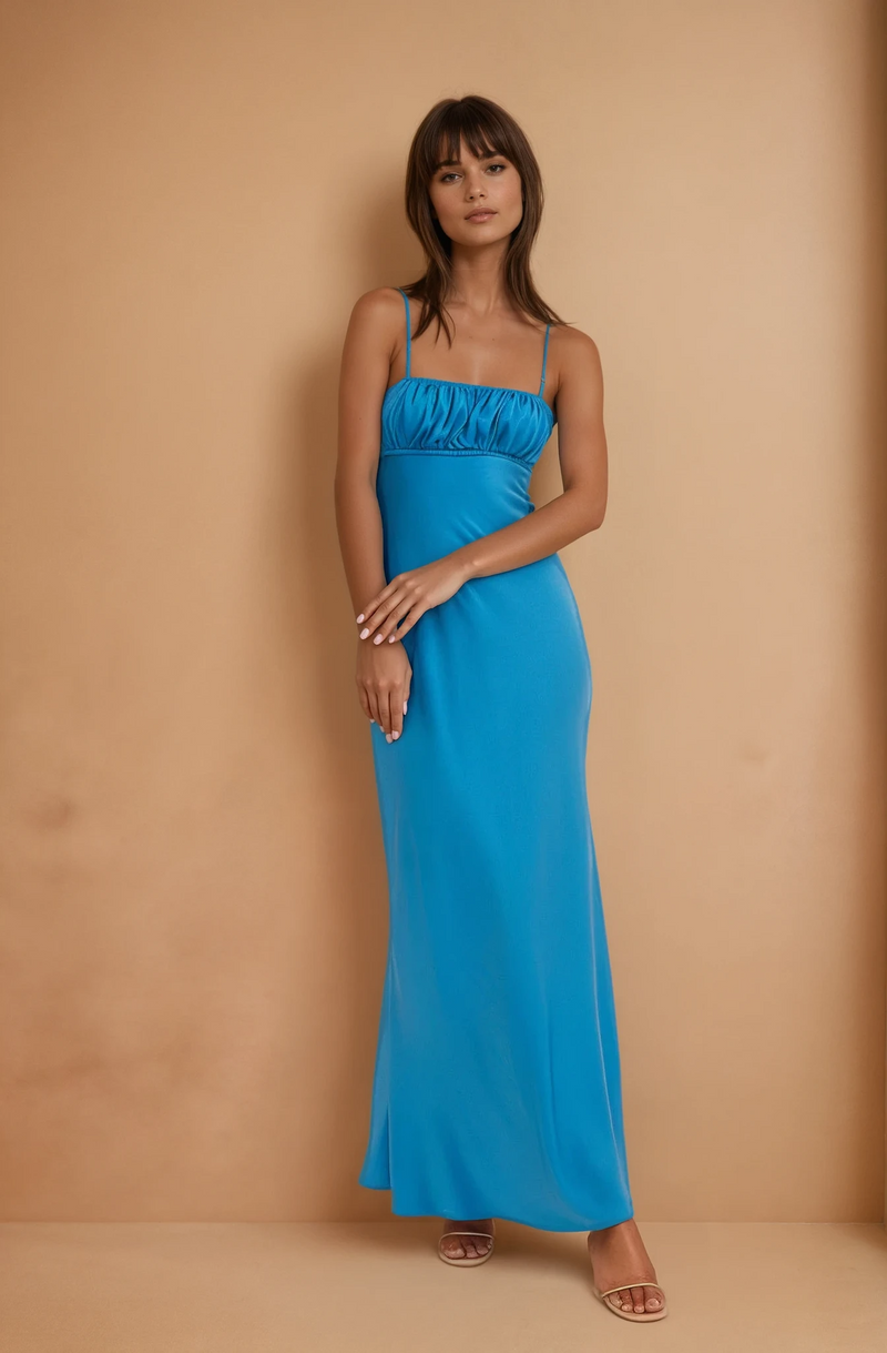 Annette Ruched Maxi Dress