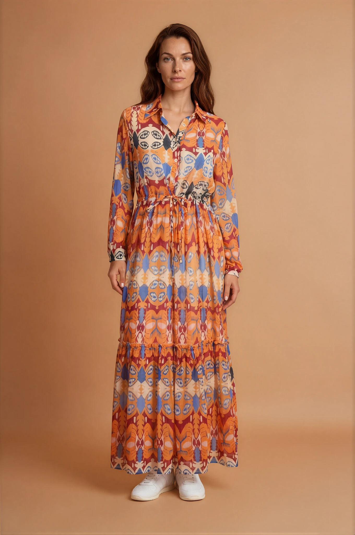 Elena Button Down Maxi Dress