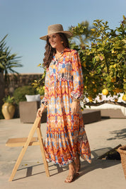 Elena Button Down Maxi Dress