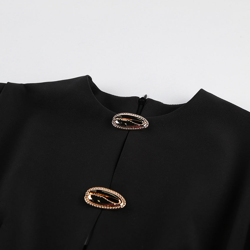 Lizzy Elevated Black Midi