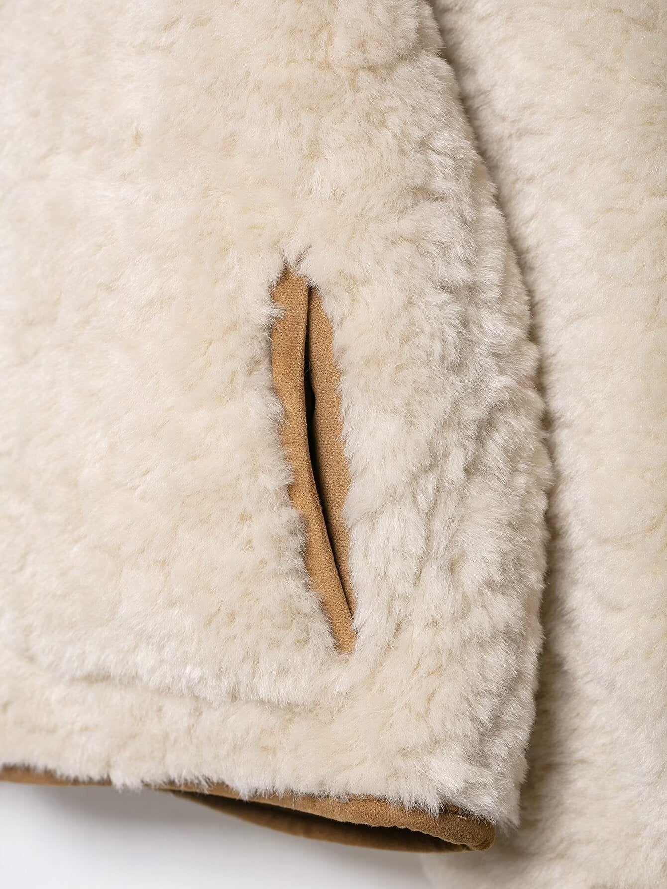 Bethany Cream Fluffy Winter Jacket