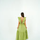 Lisa Ruffle Shoulder Maxi Dress