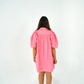 Stevie Puff Sleeve Shirt Dress - Pink