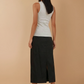 Black Corner Tie Skirt