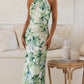 Green Halter Dress