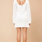 White Crochet Mini Dress