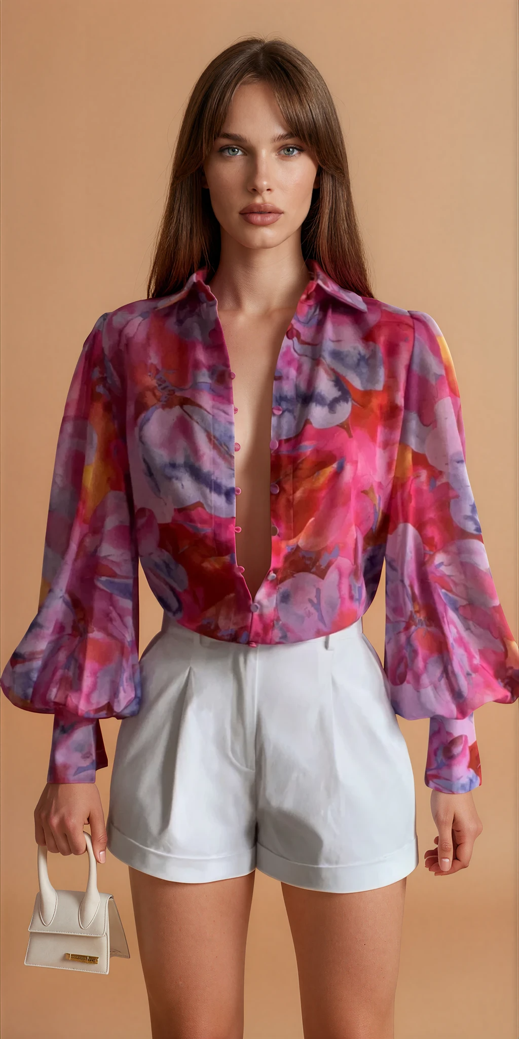 Ella Pink Floral Blouse