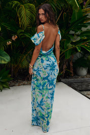 Longina - Green Floral Maxi