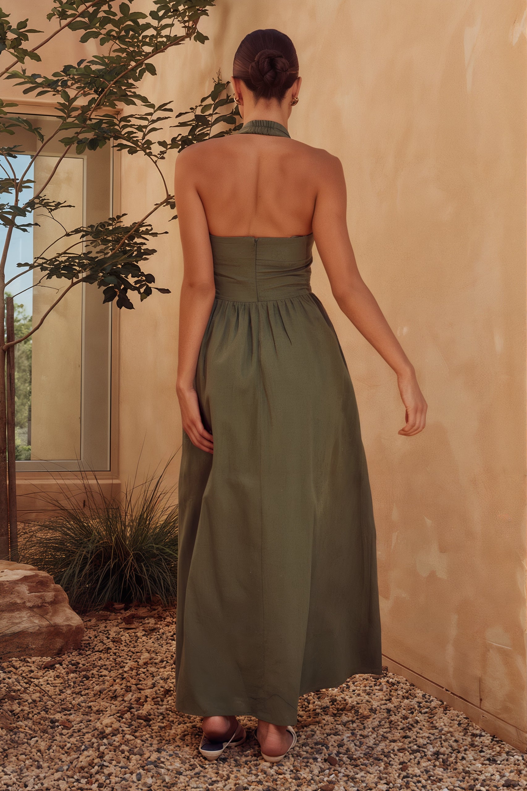 Locklea Olive Maxi Dress