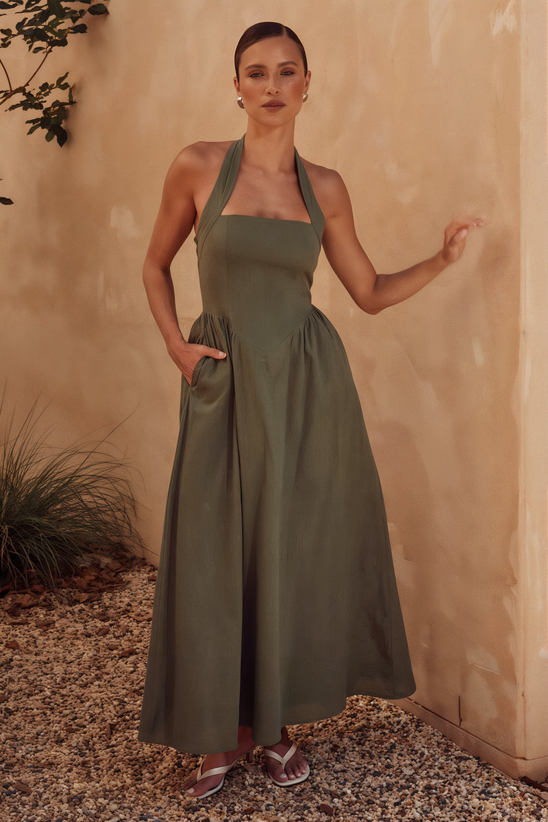Locklea Olive Maxi Dress