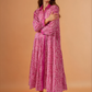 Rose Button Down Maxi Dress
