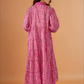 Rose Button Down Maxi Dress