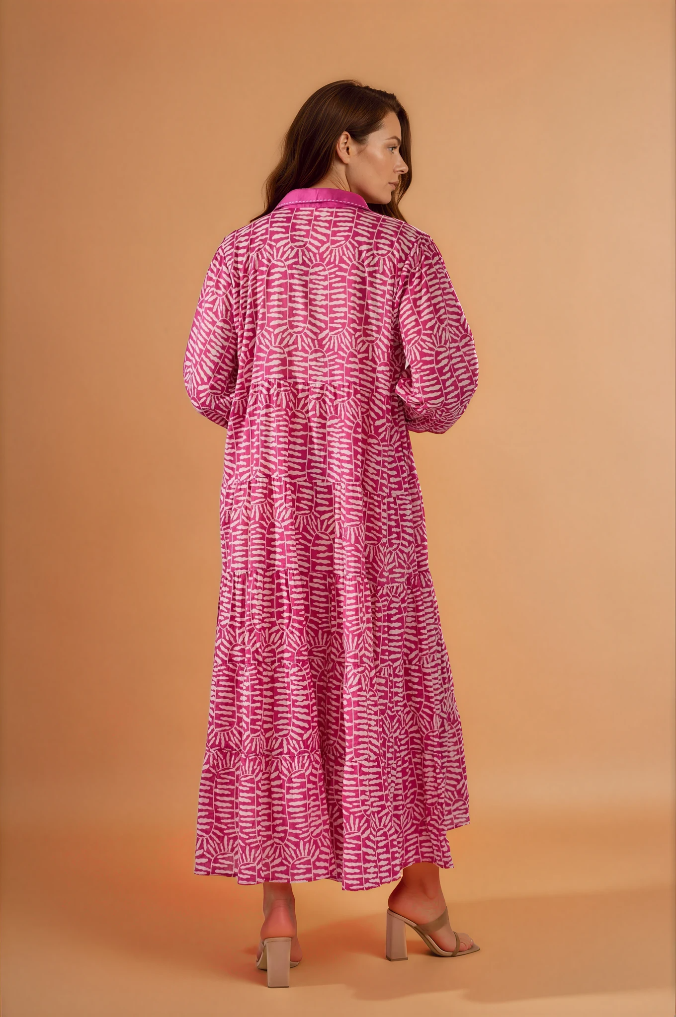 Rose Button Down Maxi Dress