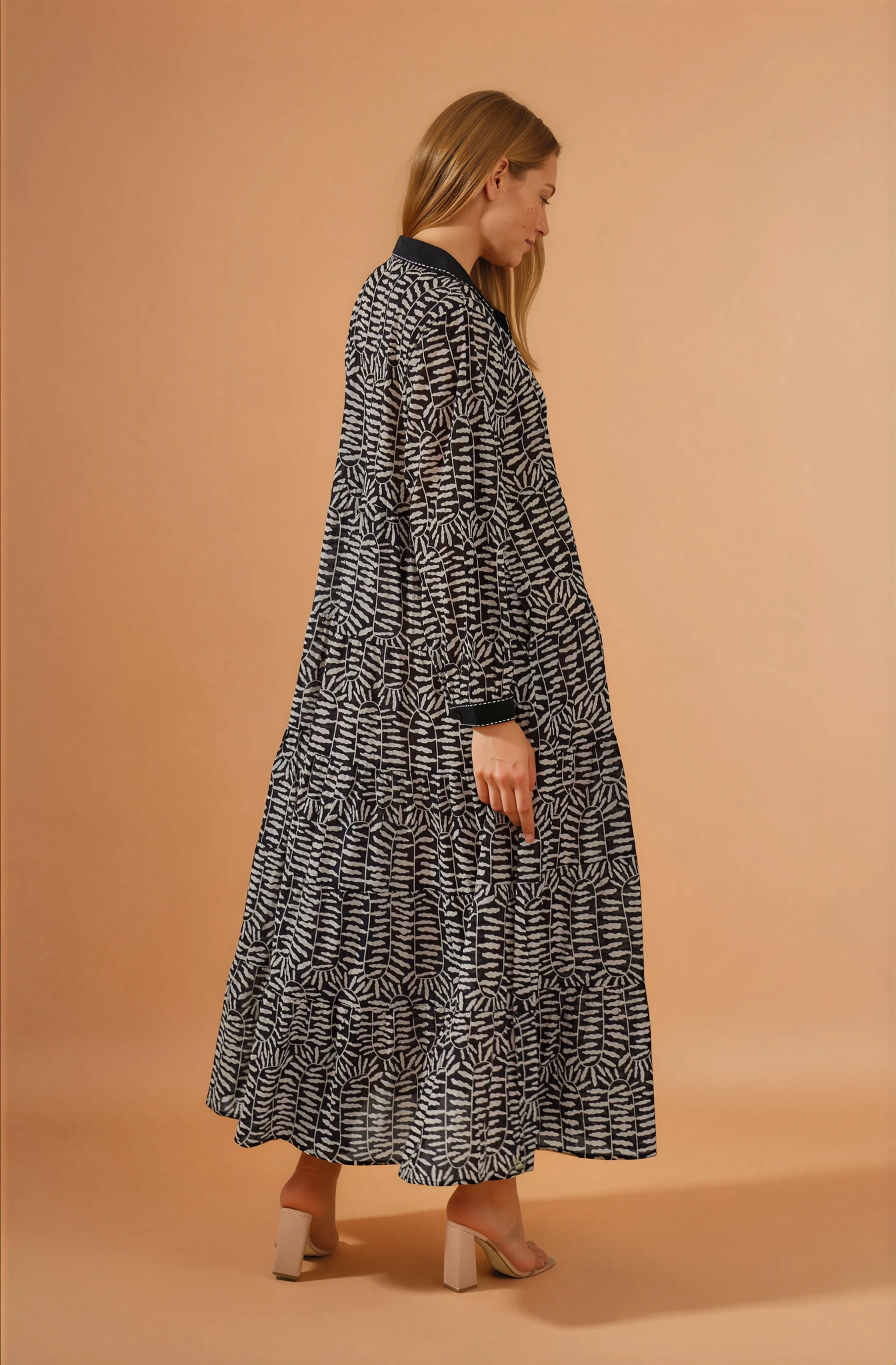 Black Button Down Maxi Dress