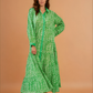 Green Button Down Maxi Dress
