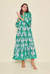 Layla Green Floral Maxi Dress