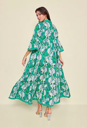 Layla Green Floral Maxi Dress
