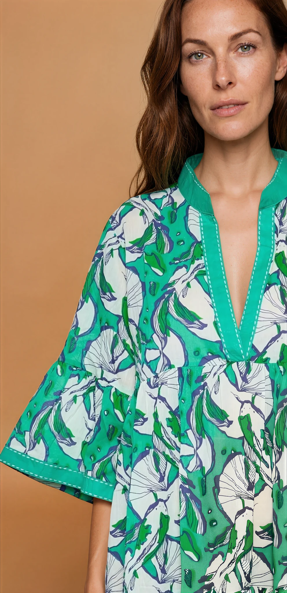 Layla Green Floral Maxi Dress