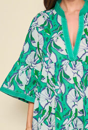 Layla Green Floral Maxi Dress