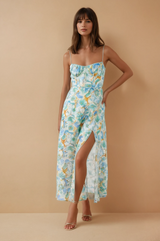 Beau Blue Floral Midi