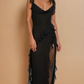 Georgette Ruffled Maxi Dress