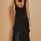 Georgette Ruffled Maxi Dress
